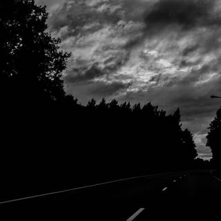 Dark highway wallpaper