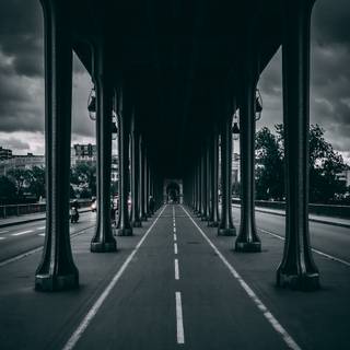 Black and white phone road wallpaper