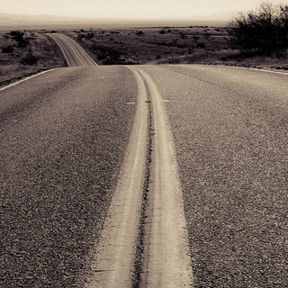 Black and white phone road wallpaper