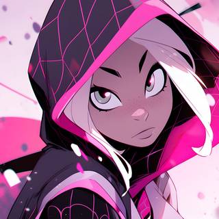 Pink Spider-Man computer wallpaper