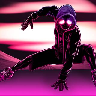 Pink Spider-Man computer wallpaper