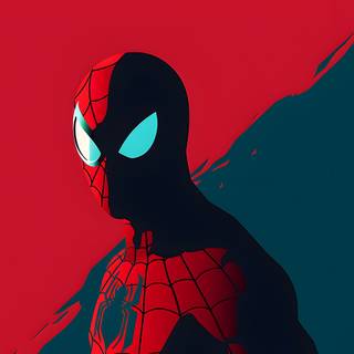Aesthetic Spider-Man desktop wallpaper