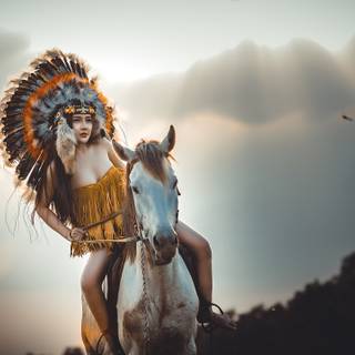 American girl 4k wallpaper