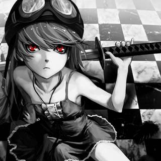 Anime gaming white wallpaper