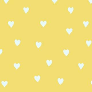 Yellow cute hearts wallpaper