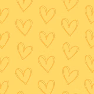 Yellow cute hearts wallpaper