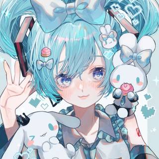 Cinnamoroll girl wallpaper