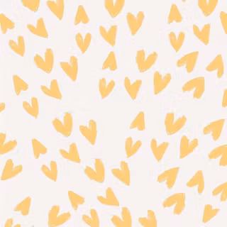 Yellow cute hearts wallpaper
