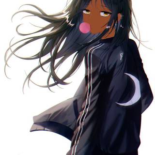 Dark anime girl PFP wallpaper