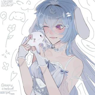 Cinnamoroll girl wallpaper