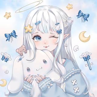 Cinnamoroll girl wallpaper
