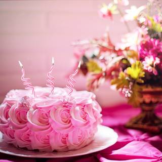Happy birthday flowers wallpaper