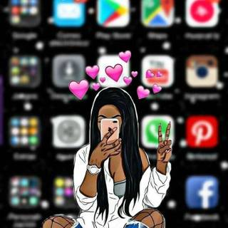 Black pretty girl wallpaper