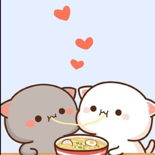 Goma and Peach wallpaper