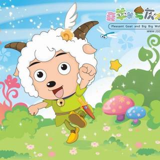 Pleasant Goat and Big Big Wolf wallpaper