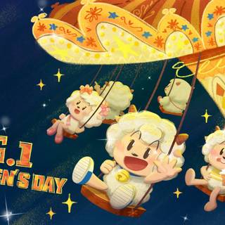 Pleasant Goat and Big Big Wolf wallpaper