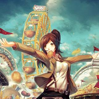 PlayStation anime AoT wallpaper