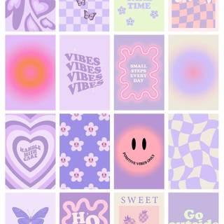 Cute purple preppy wallpaper