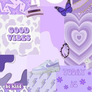 Cute purple preppy wallpaper