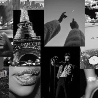 Black and white aesthetic PC wallpaper