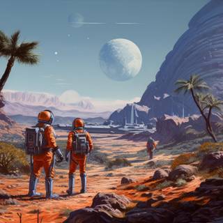 Retro SciFi wallpaper