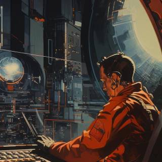 Retro SciFi wallpaper