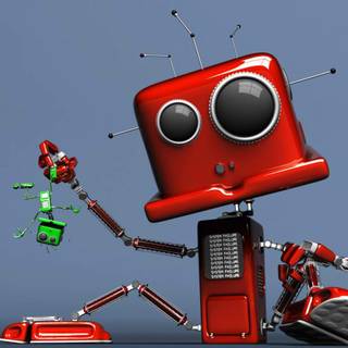 Funny robot wallpaper