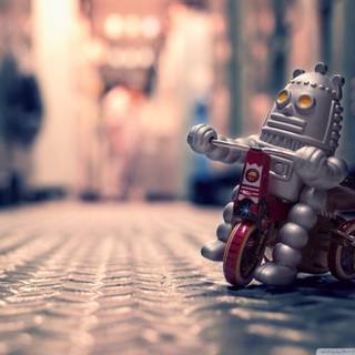 Funny robot wallpaper