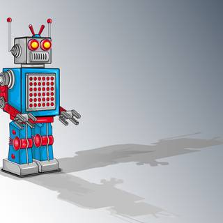 Funny robot wallpaper