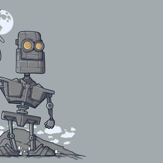 Funny robot wallpaper