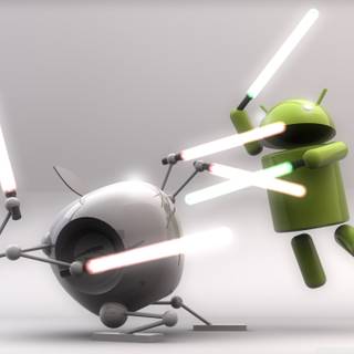 Funny robot wallpaper