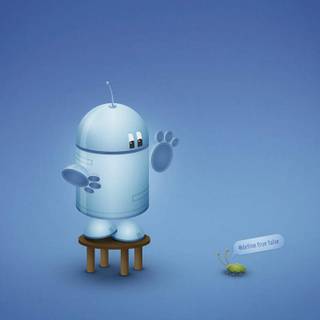 Funny robot wallpaper