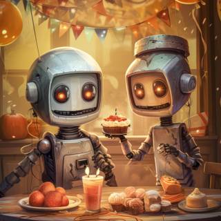 Funny robot wallpaper