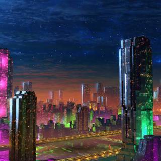 4k night life wallpaper