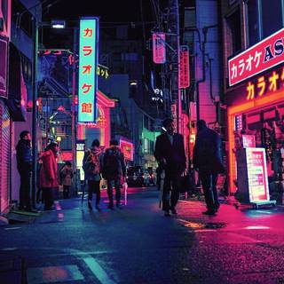 4k night life wallpaper