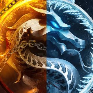 Ice dragon 4k wallpaper