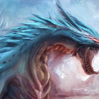 Ice dragon 4k wallpaper