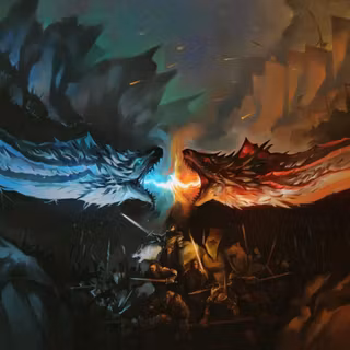 Ice dragon 4k wallpaper