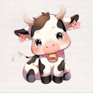 Cow art wallpaper