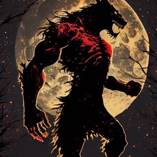 Werewolf phone wallpaper