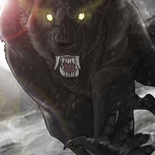 Werewolf phone wallpaper