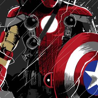 Superhero iPhone 11 wallpaper