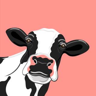 Cow art wallpaper