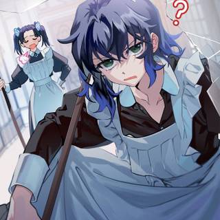 Aoi and Inosuke wallpaper