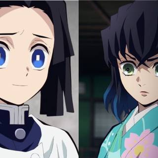 Aoi and Inosuke wallpaper