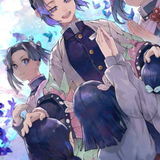 Aoi and Inosuke wallpaper