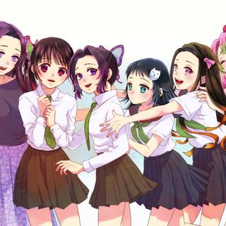 Aoi and Inosuke wallpaper