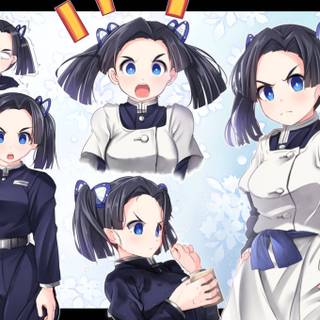 Aoi and Inosuke wallpaper