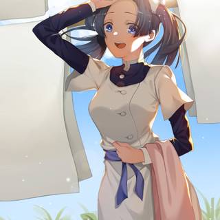 Aoi and Inosuke wallpaper