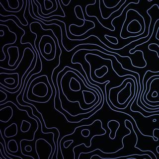 Black topographic wallpaper